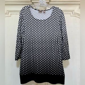 Chico Black and white polka dot top